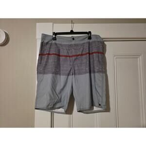 Quiksilver Amphibian Hybrid Men's Gray Swim Shorts Trunks Size 34